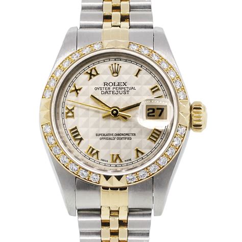 rolex 69173 diamond bezel|rolex datejust diamond dial 69173.